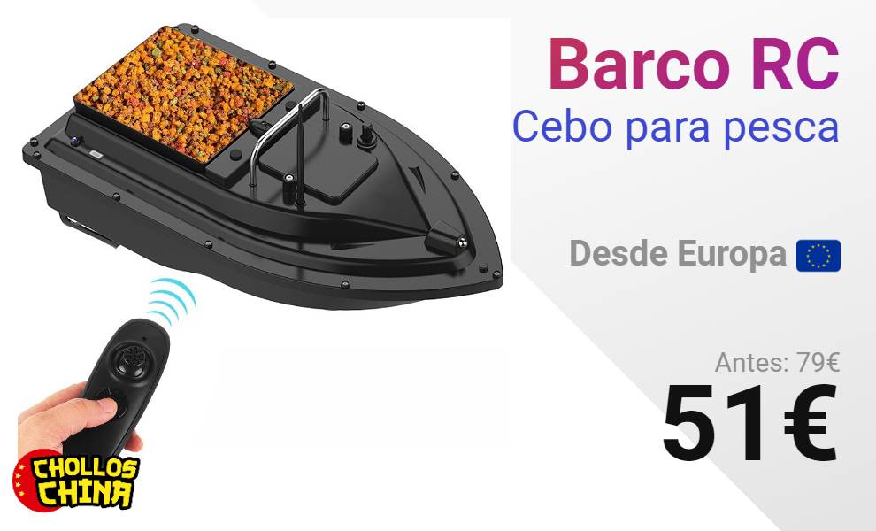 Barco Rc De Cebo Para Pesca Por Cholloschina