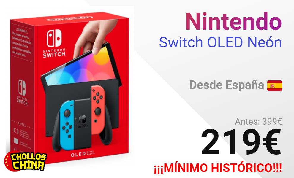 Oferta flash! Nintendo Switch OLED, a precio mínimo histórico por