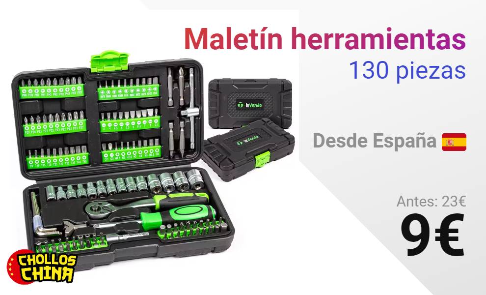 Maletín de herramientas (130 pzs.)