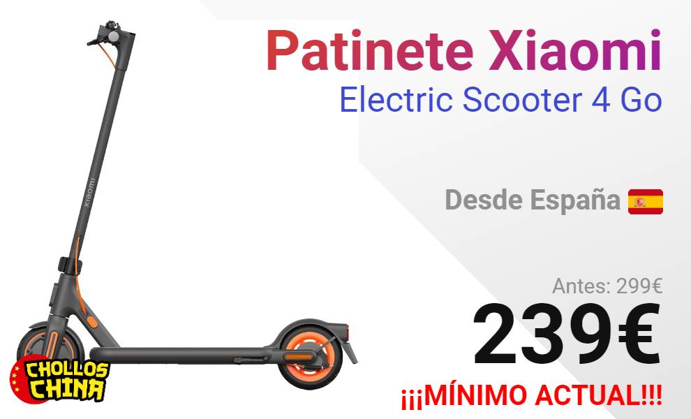 Xiaomi Scooter 4 Go, el patinete más barato de Xiaomi