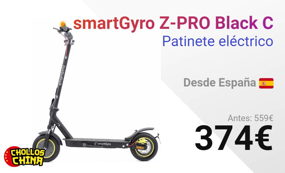 PATINETE ELECTRICO SMARTGYRO Z-PRO BLACK 10 450W