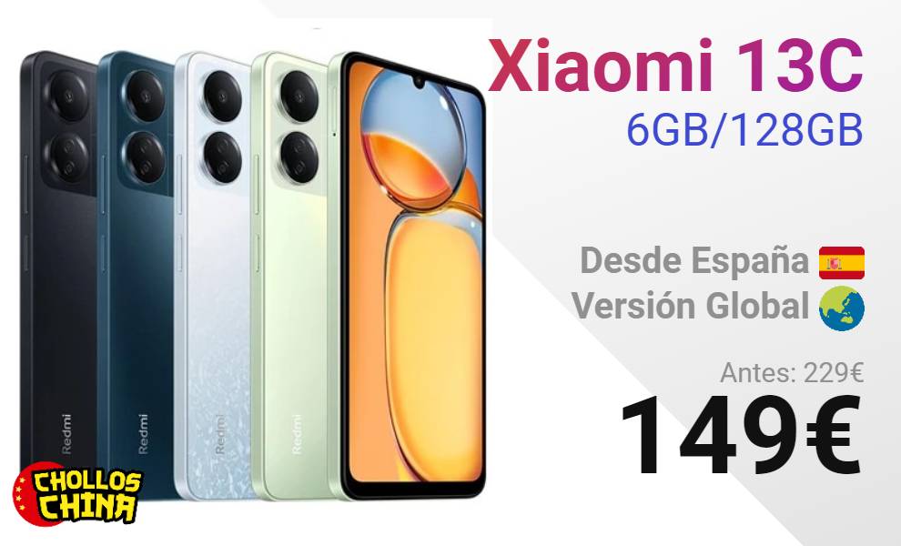 Xiaomi 13C 6GB/128GB por 149€ - cholloschina