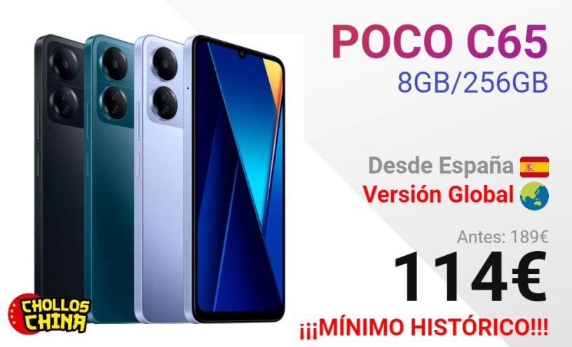 POCO C65 8GB/256GB por 114€ - cholloschina