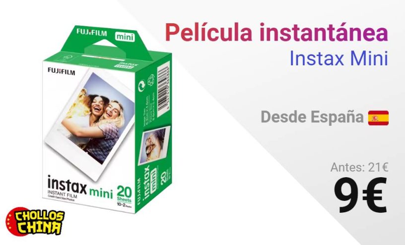 FUJIFILM INSTAX MINI PELÍCULA PACK 2 X 10 EXP. (20 FOTOS) por 9€ -  cholloschina