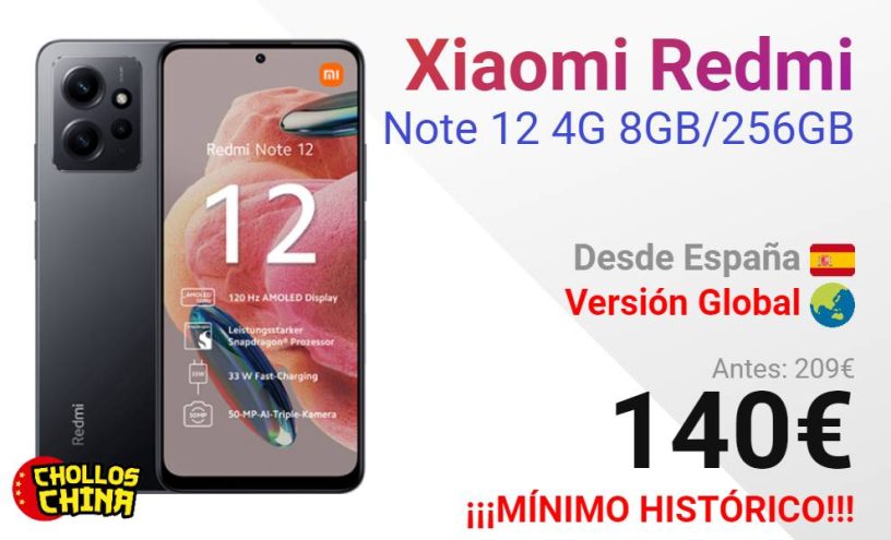 rebaja a su precio mínimo el Redmi Note 12, el móvil barato