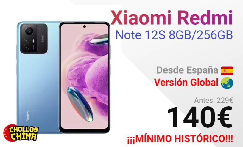Xiaomi Redmi Note 12S 8GB/256GB por 140€ - cholloschina
