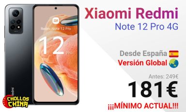 Xiaomi Redmi Note 12S 8GB/256GB por 147€ - cholloschina