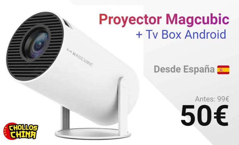 Proyector Magcubic HY300 HD compatible 4K + Tv Box Android por 50€ -  cholloschina