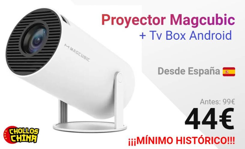 Proyector Magcubic HY300 HD compatible 4K + Tv Box Android por 44