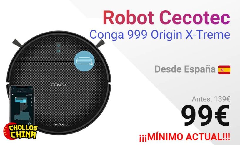 CECOTEC ROBOT ASPIRADOR CONGA 999 POR 99€ - cholloschina