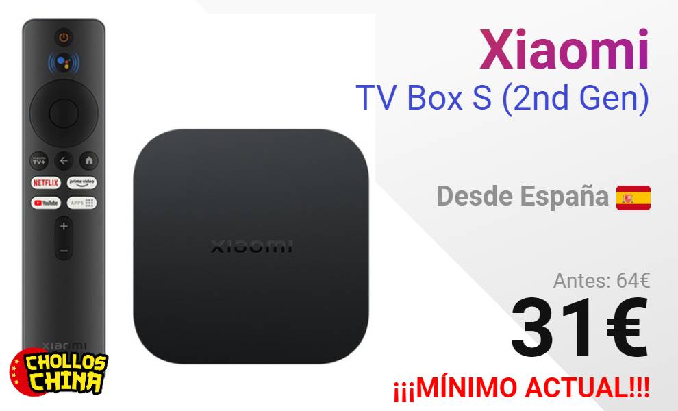 Xiaomi TV Box S (2nd Gen) por 29€ - cholloschina