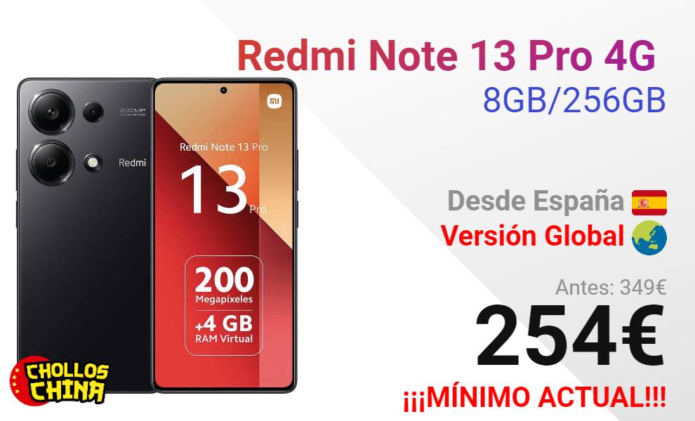 Comprar Xiaomi Redmi Note 13 4G 256GB+8GB RAM al mejor precio