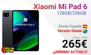 Xiaomi Mi Pad 6 Global 6GB/128GB y 8GB/256GB por 319€ - cholloschina