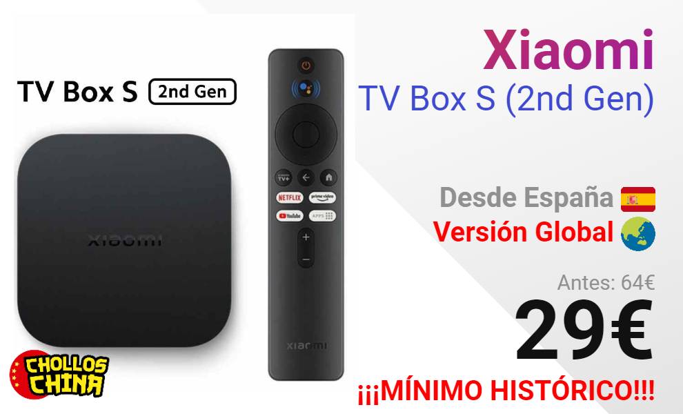 Xiaomi TV Box S (2nd Gen) por 29€ - cholloschina