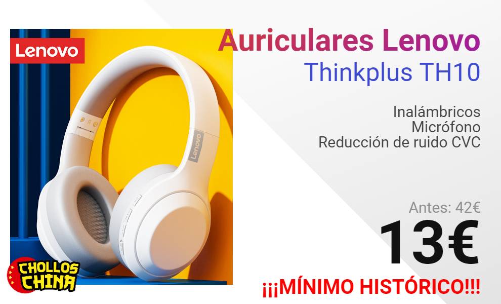 Lenovo Auriculares Thinkplus TH10 por 13,94€.  Chollos, descuentos y  grandes ofertas en CholloBlog