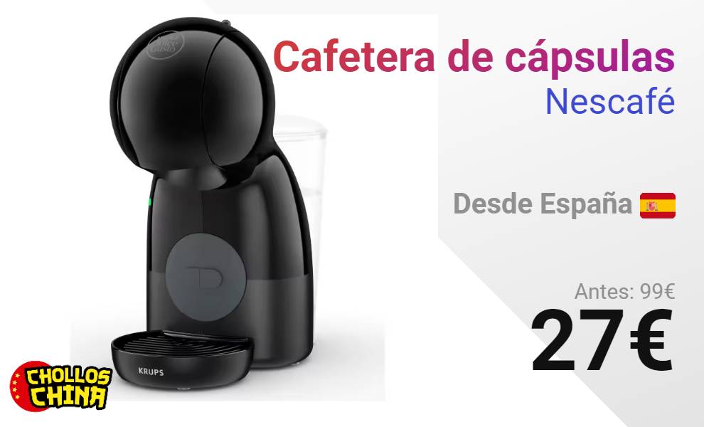 Cafetera de cápsulas KRUPS DOLCE GUSTO Piccolo XS YY4395FD