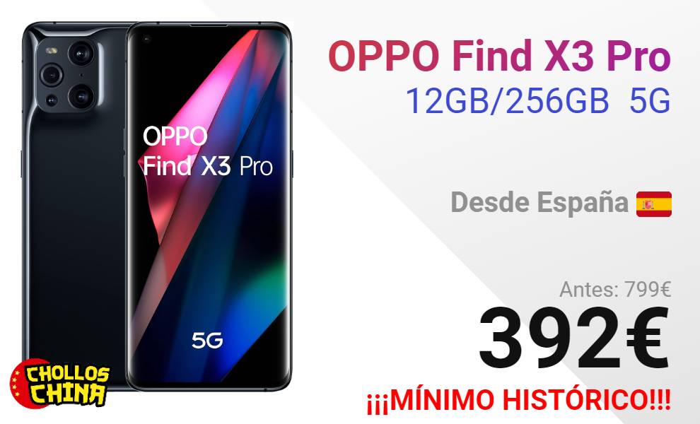 OPPO Find X3 Pro desde 382,04 €, Febrero 2024