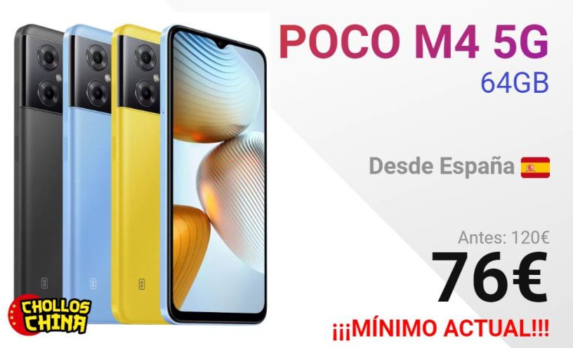 Xiaomi POCO M4 5G desde 98,00 €, Febrero 2024