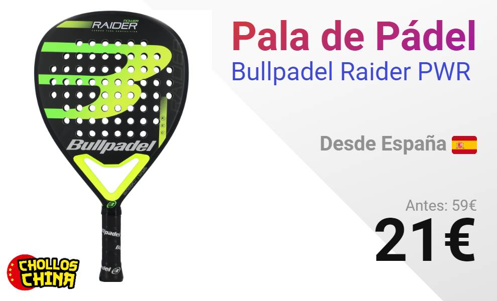 Pala de P del Bullpadel Raider PWR por 21 cholloschina