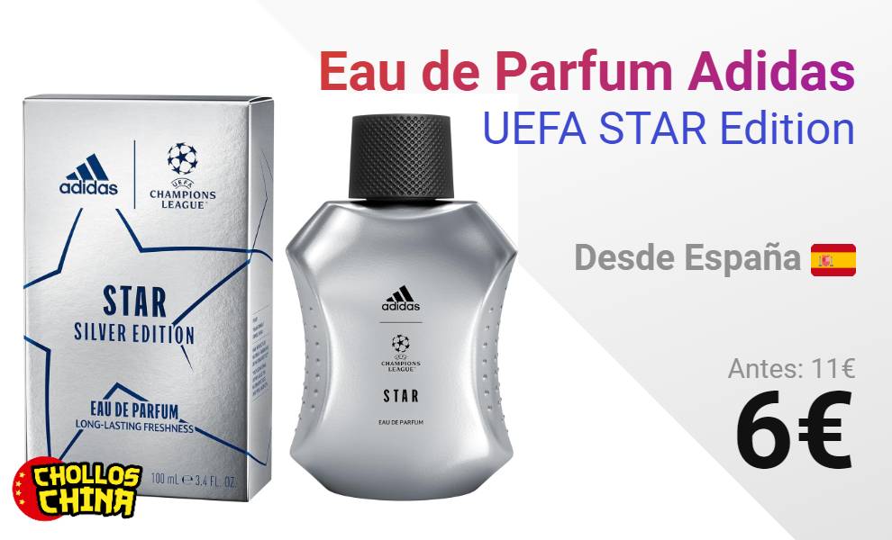 Eau de Parfum 100ml Adidas UEFA STAR Edition por 6 cholloschina