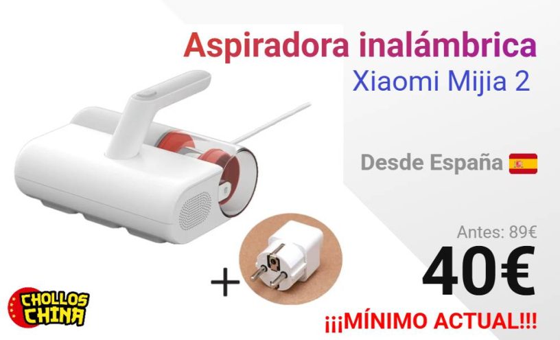 Aspiradora inalámbrica Xiaomi Mijia 2 por 40€