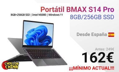 Portátil BMAX S14 Pro con 8GB/256GB SSD por 162€